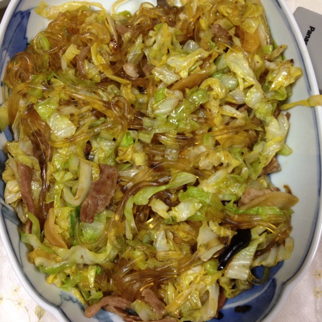 美兆国做的大头菜炒粉条