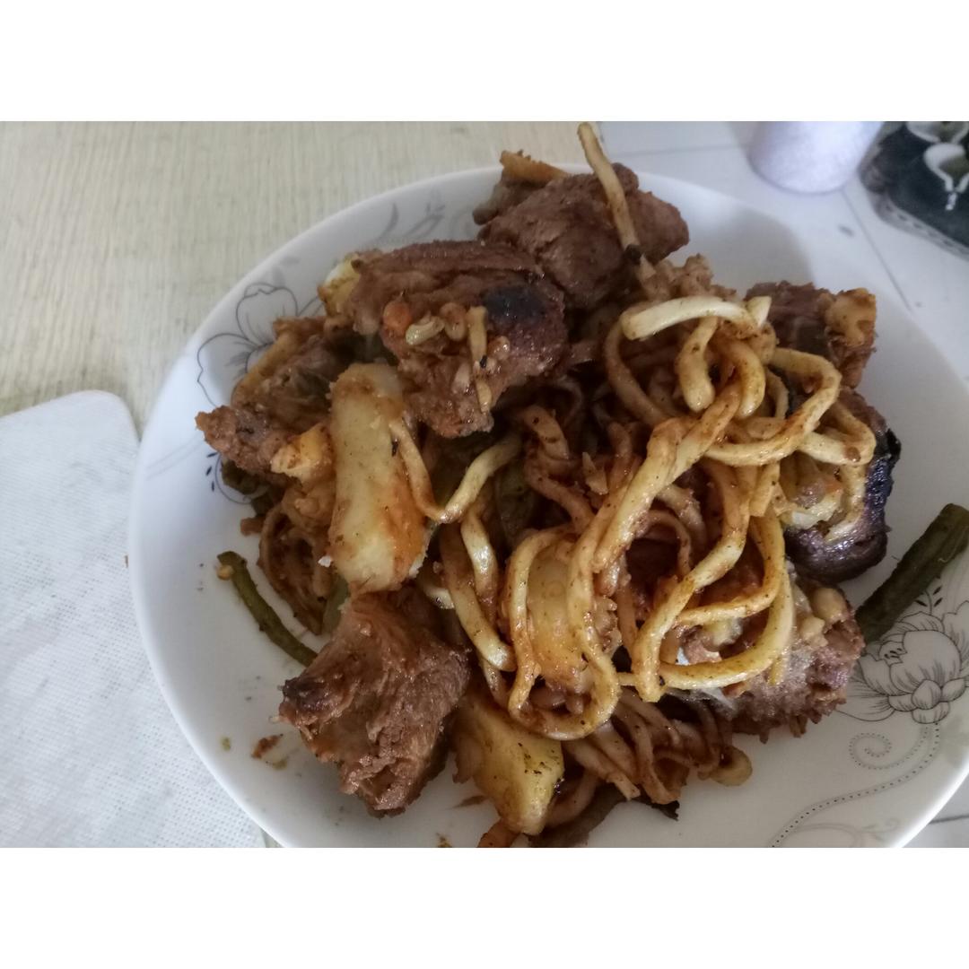 豆角焖面