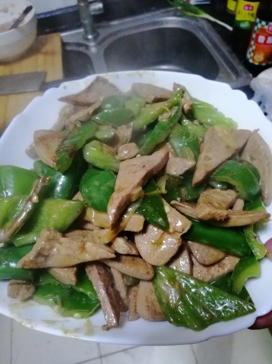 青椒炒猪肝