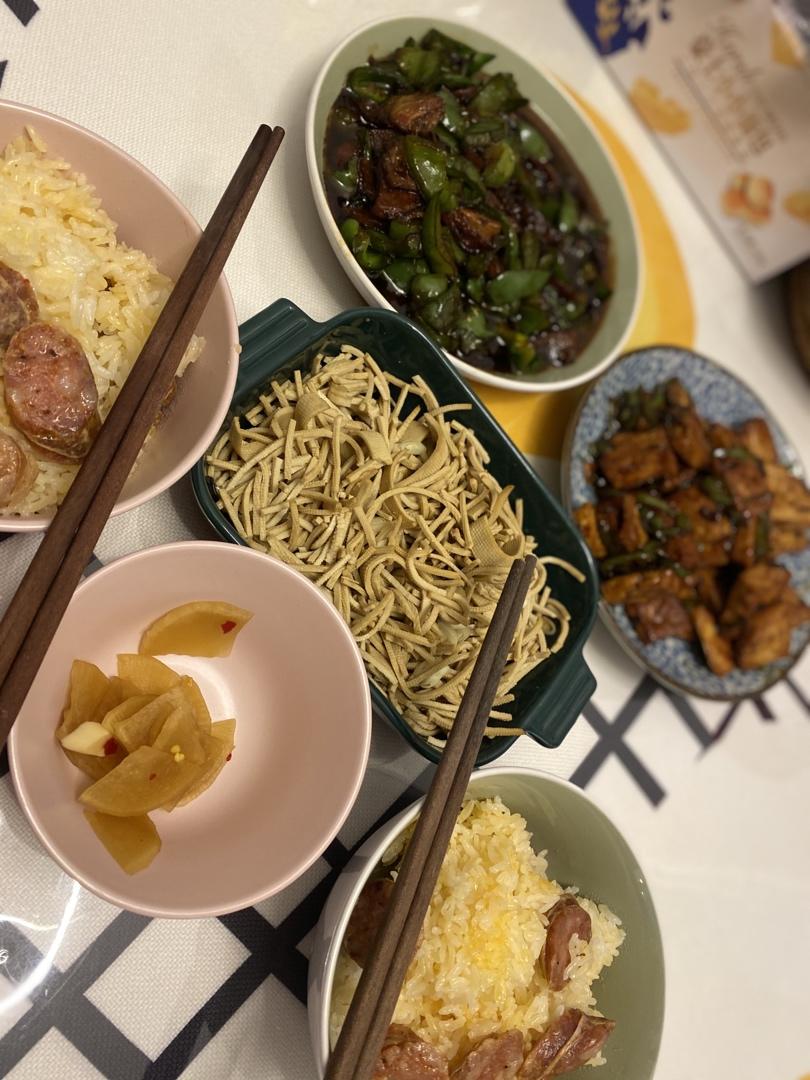 青椒炒豆腐