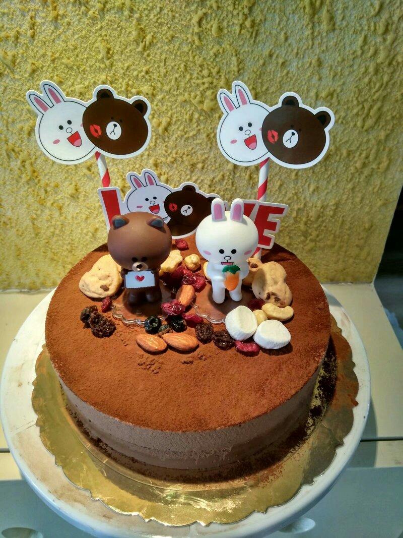 铁霖做的巧克力慕斯蛋糕八寸