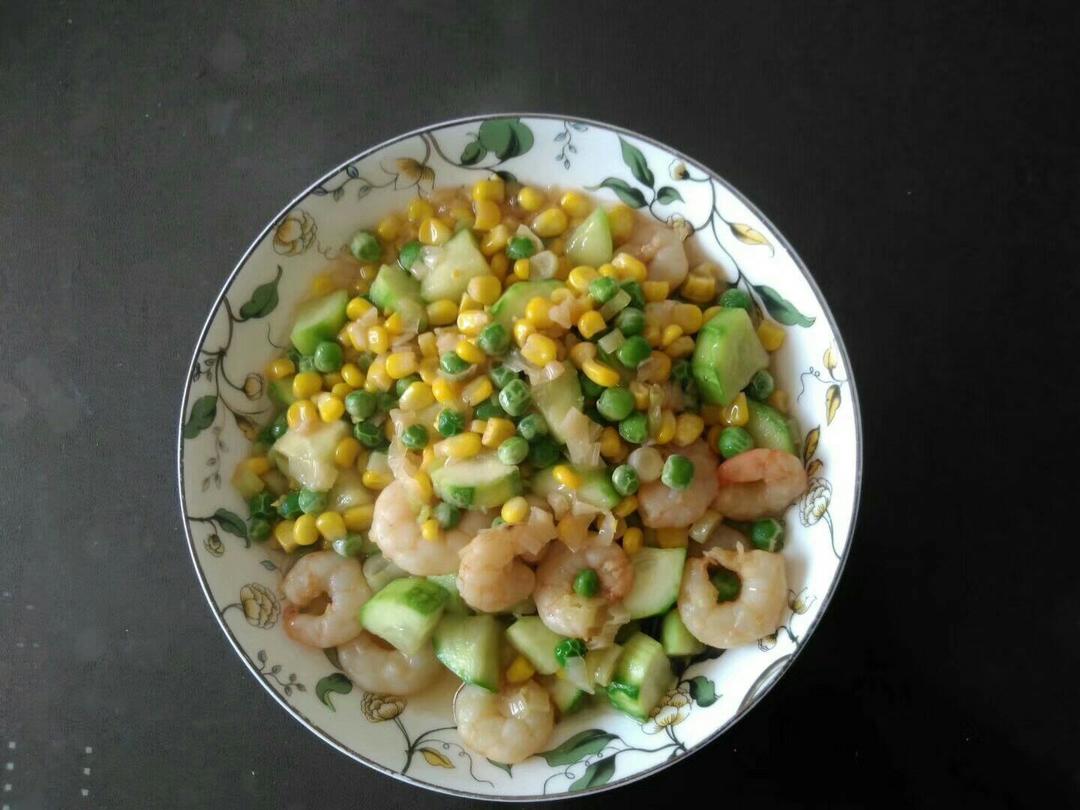 三色炒虾仁