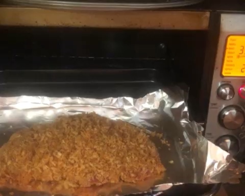 烤箱版炸猪排（只要一勺橄榄油）（媲美传统）（空气炸猪排）的做法 步骤10