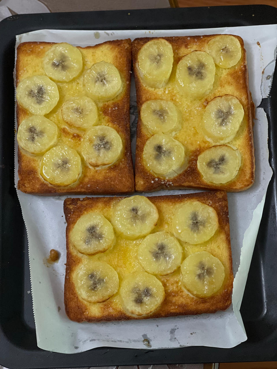 好吃到哭的香蕉烤吐司❗️酥脆香甜❗️零失败❗️