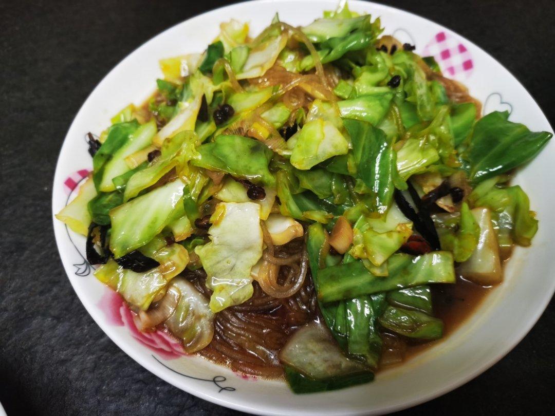 圆白菜炒粉条