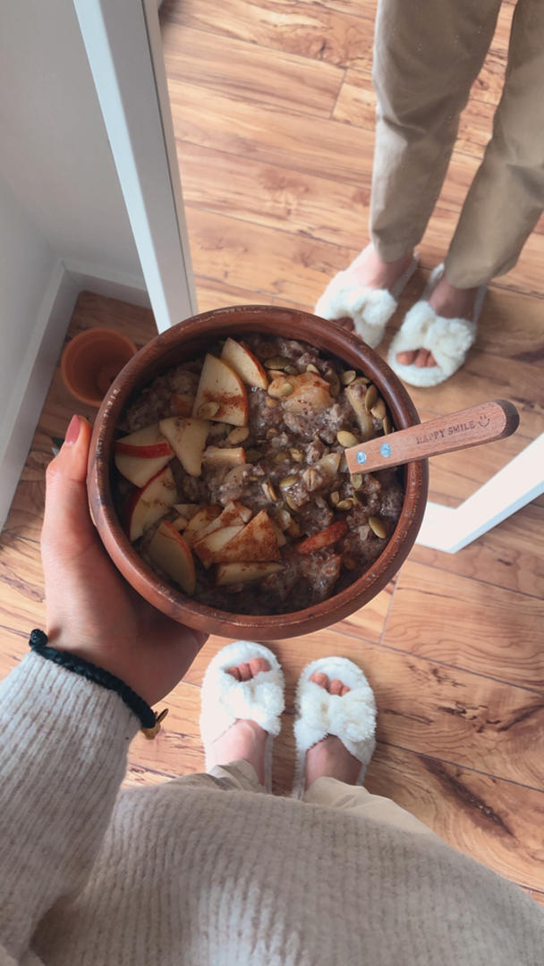 美式🍎肉桂苹果派风味燕麦粥