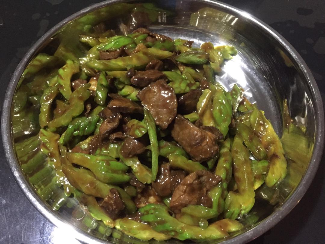 经典粤菜凉瓜牛肉