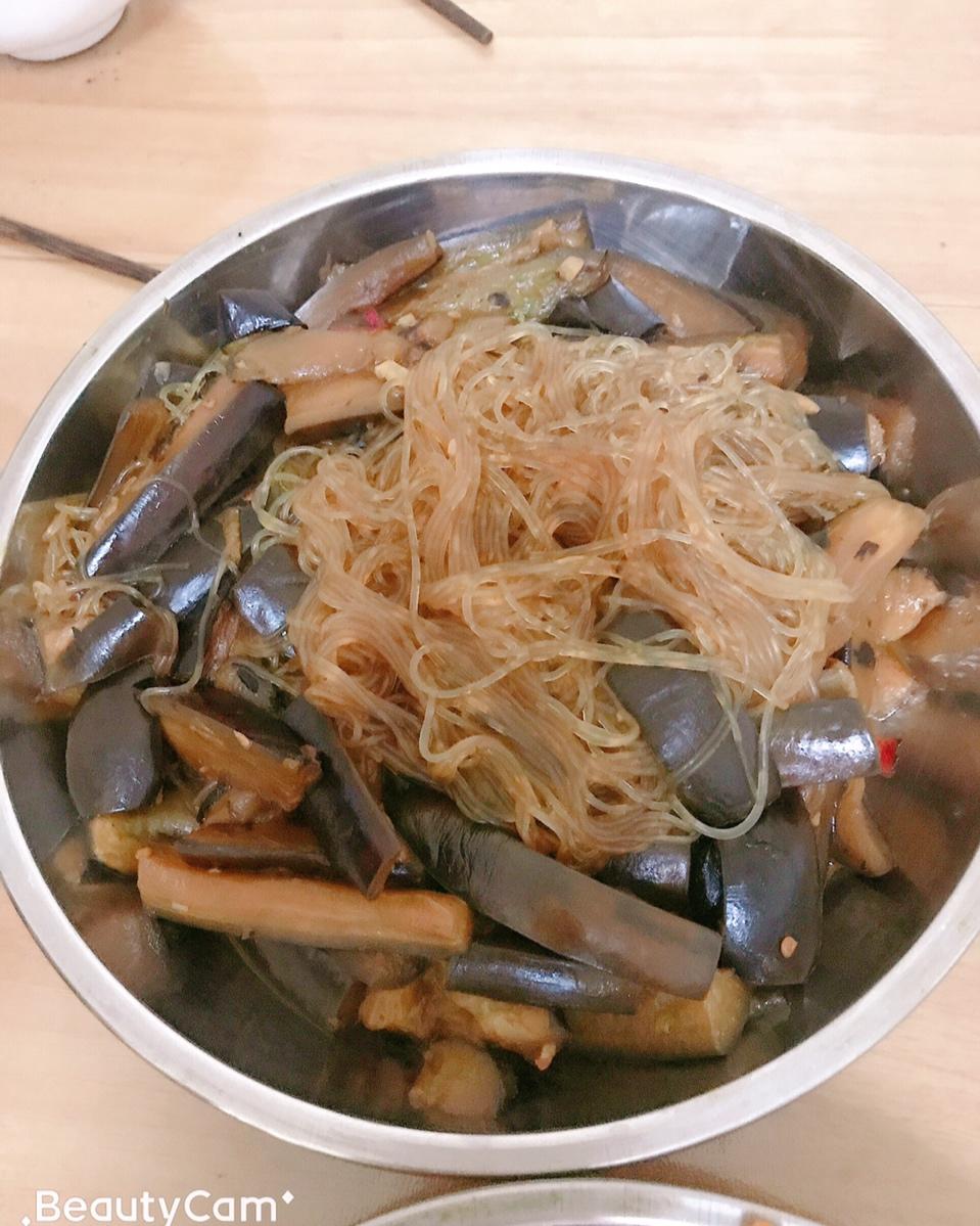 肉末茄子粉丝煲