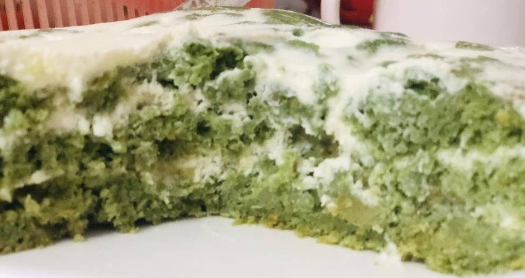 艾草蜜豆蛋糕卷