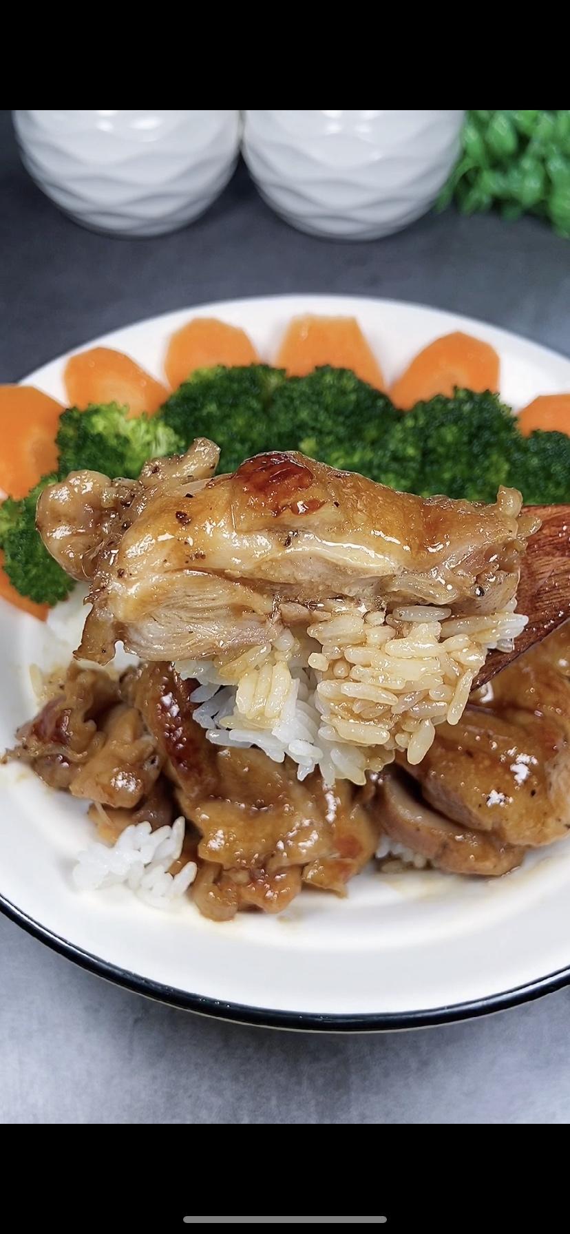 🔥照烧鸡腿🍗饭，盖饭中的老大，不接受反驳的做法