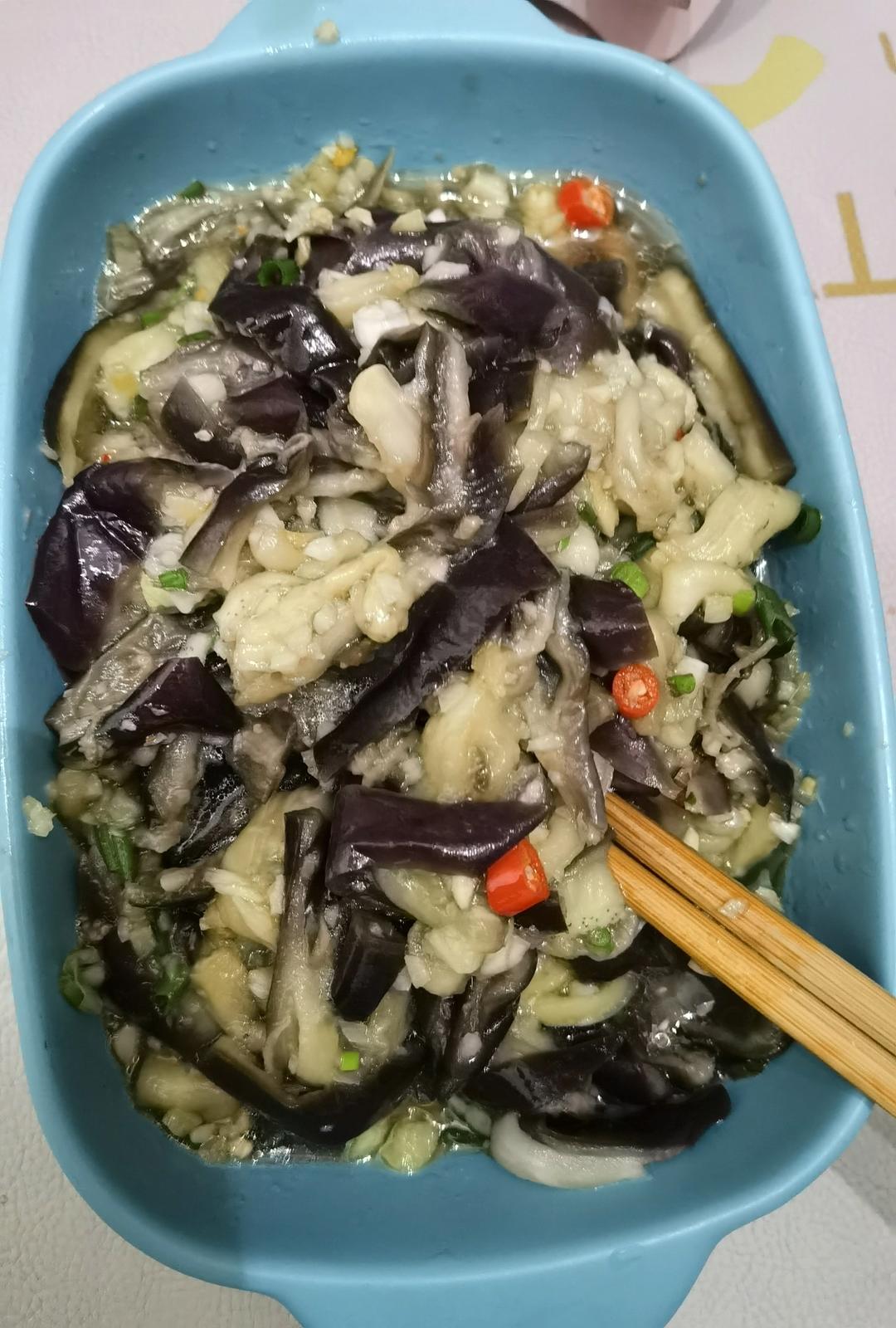 简单好吃蒜蓉蒸茄子