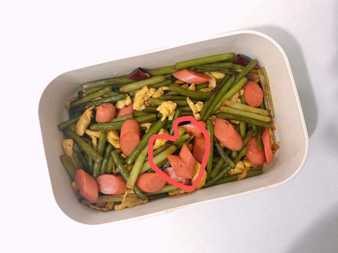 蒜薹炒鸡蛋