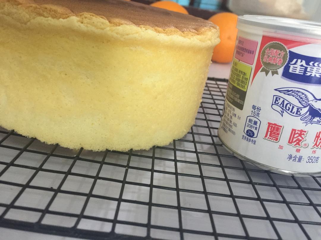 6寸原味戚风蛋糕