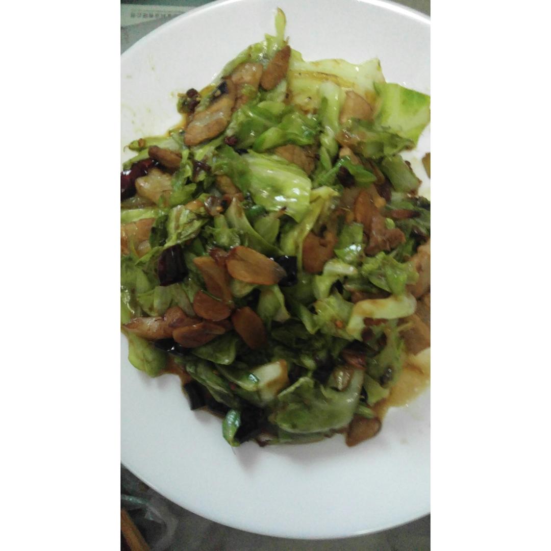手撕包菜小炒肉