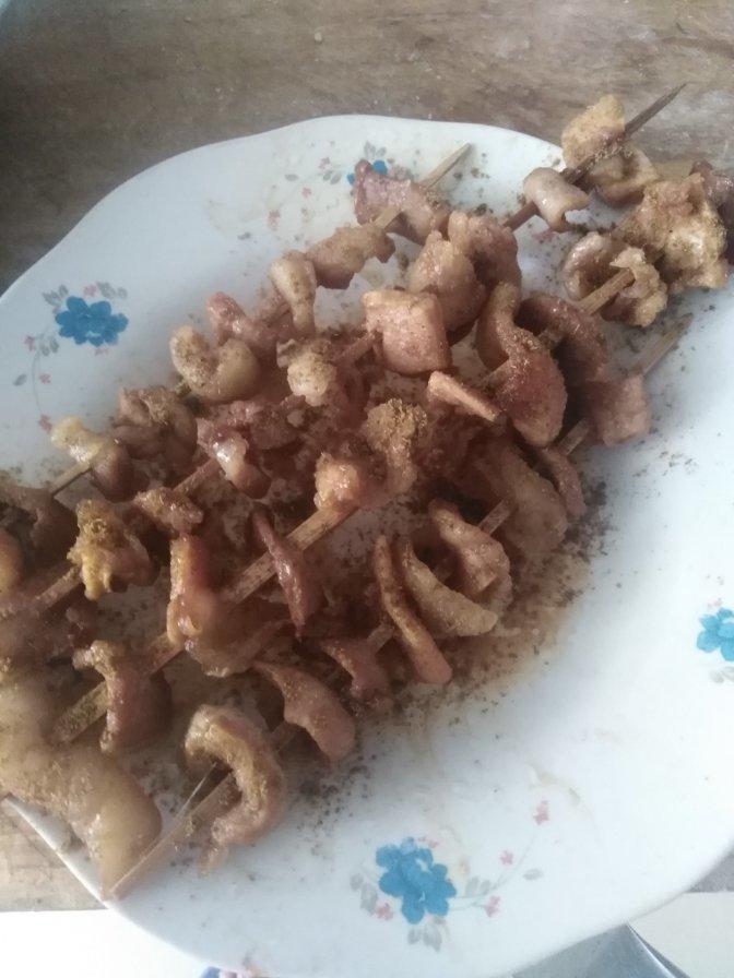 微波炉速成羊肉串