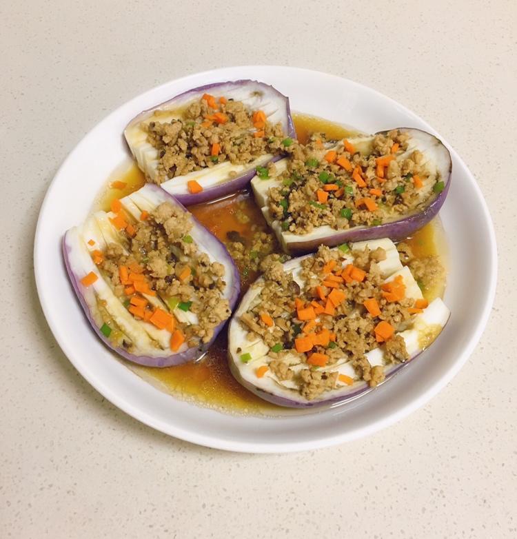 蒜蓉肉沫蒸茄子