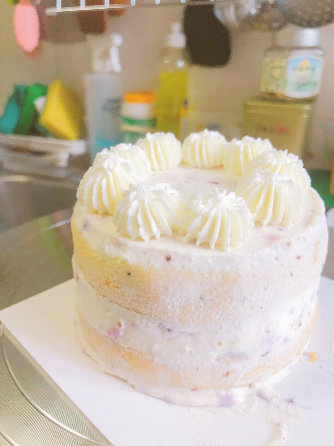 英国茶荔枝鲜奶油蛋糕的做法