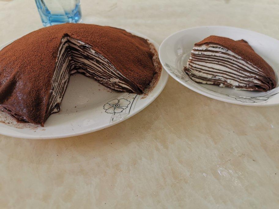 巧克力千层可丽饼