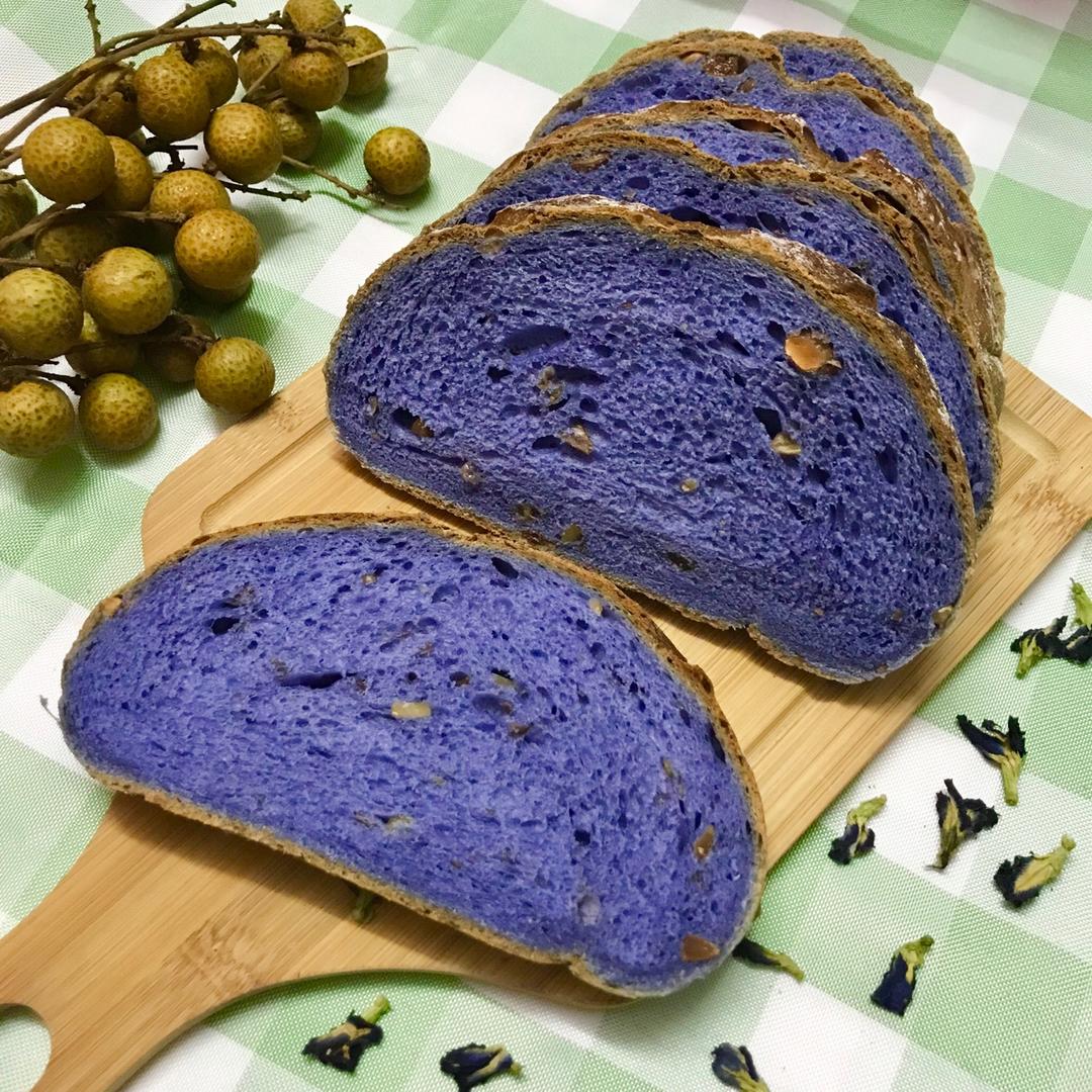 面包 全麦星空乡村面包 媚儿_做的全麦星空乡村面包 赞 ①蓝色汁液