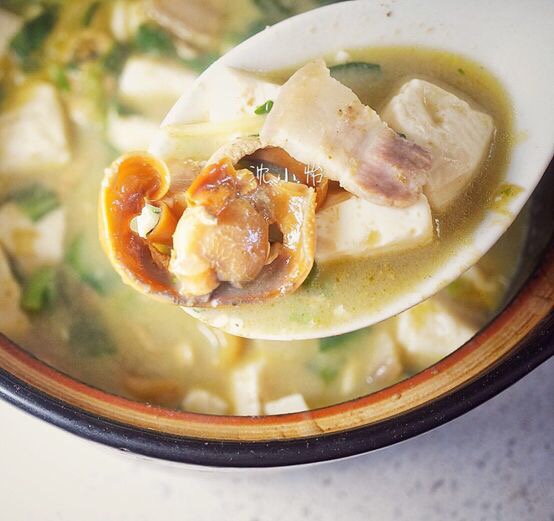 河蚌豆腐汤-春天喝碗河蚌汤，夏天不生痱子不长疮的做法
