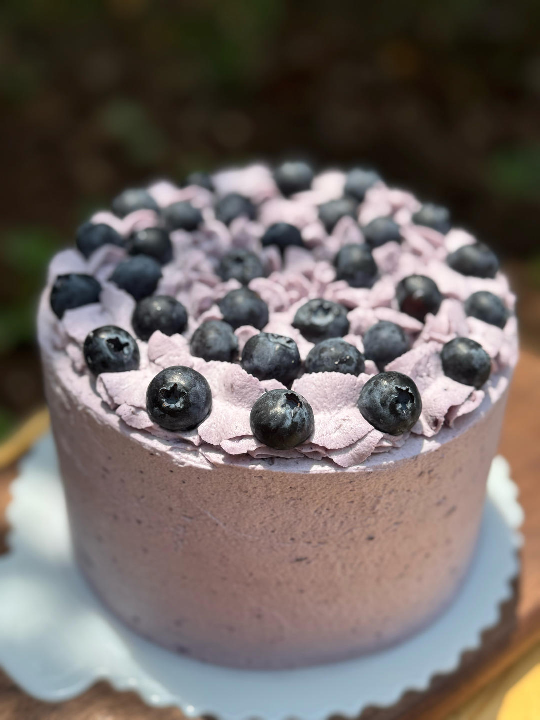 口感清新的蓝莓奶油蛋糕