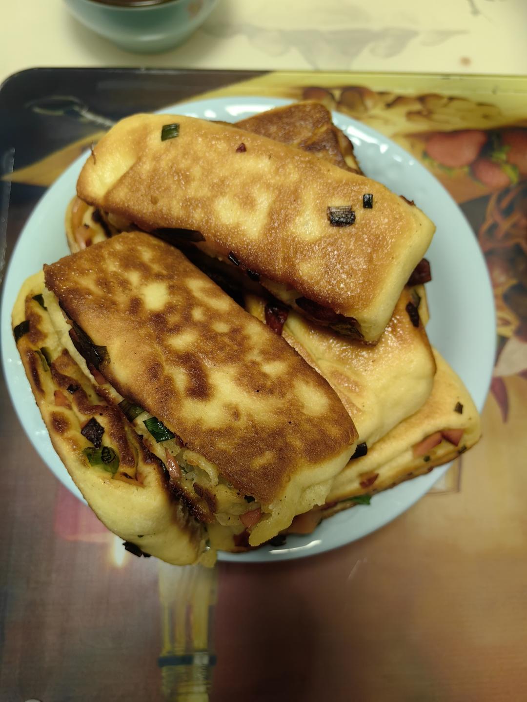 青椒火腿饼