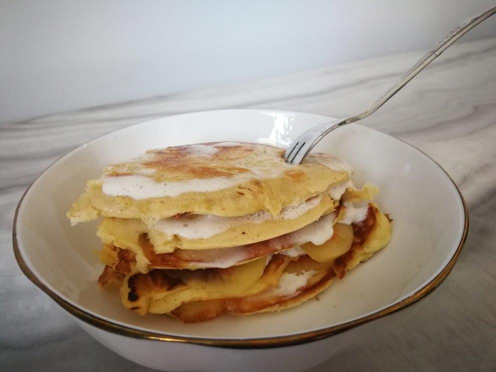 【减脂早餐】无油香蕉松饼（超简单）