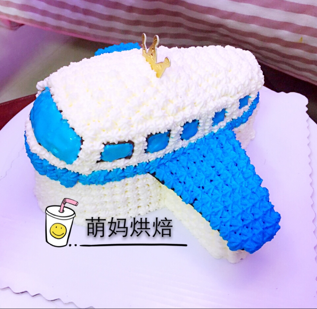 立体小客机蛋糕