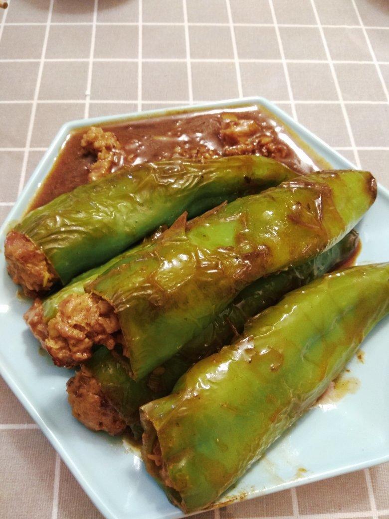 下饭菜肴--青椒酿肉