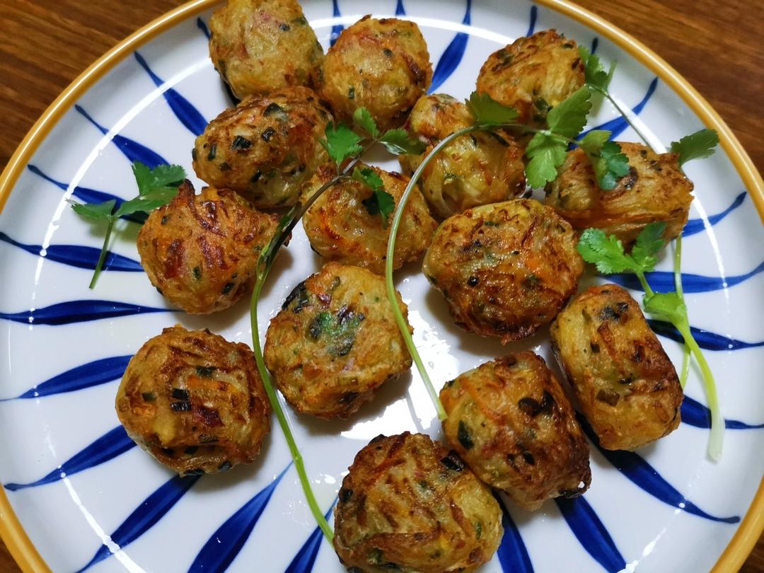 超好吃的红萝卜丸子