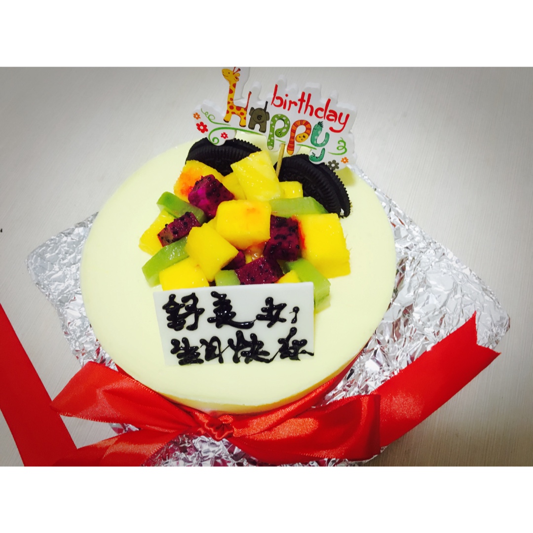 料超足的芒果慕斯蛋糕