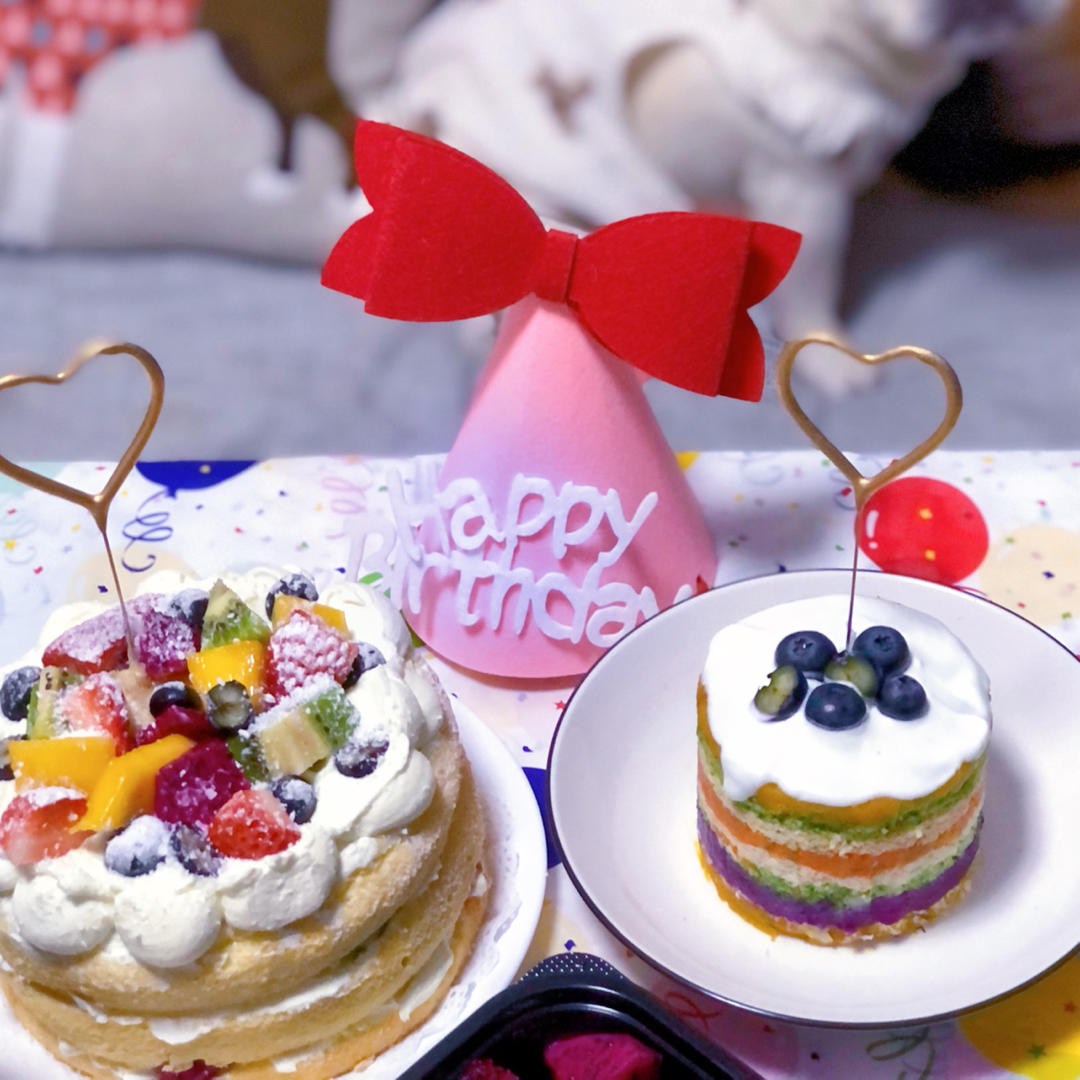 不会抹奶油也可以做的水果裸蛋糕～