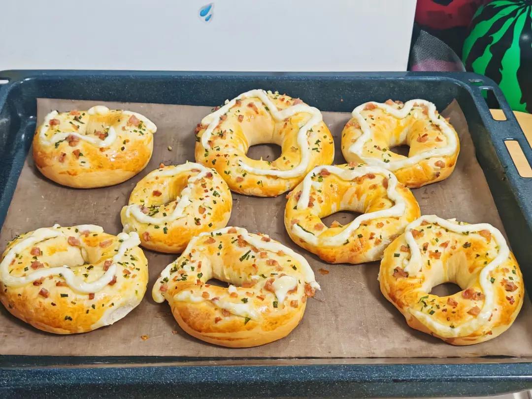 香葱火腿肉松面包