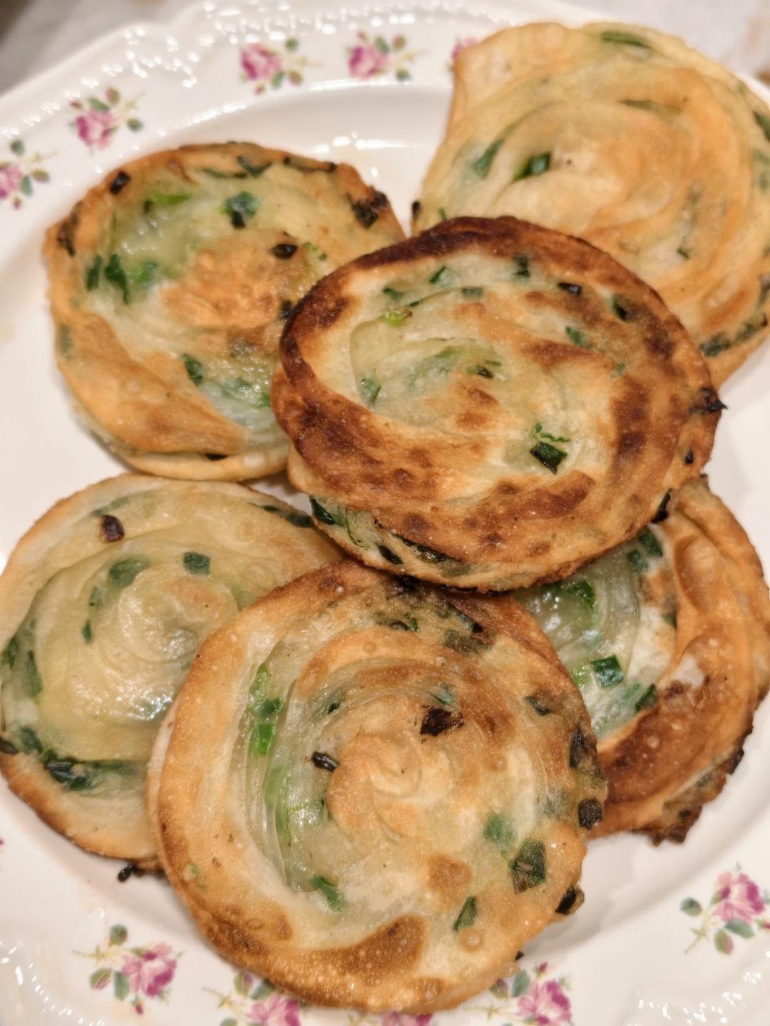 快手懒人版葱油饼❗️㊙️简单易做❗️超级酥脆❗️