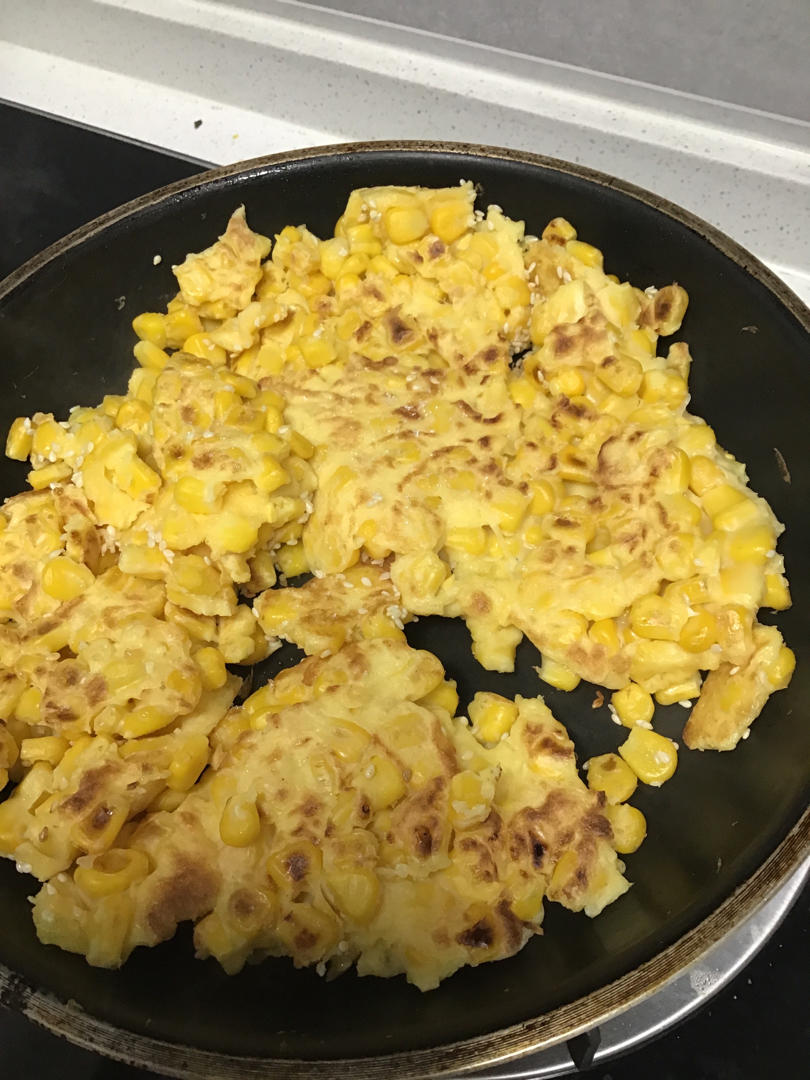 ㊙️咬一口就会爱上的早餐饼～奶香玉米烙