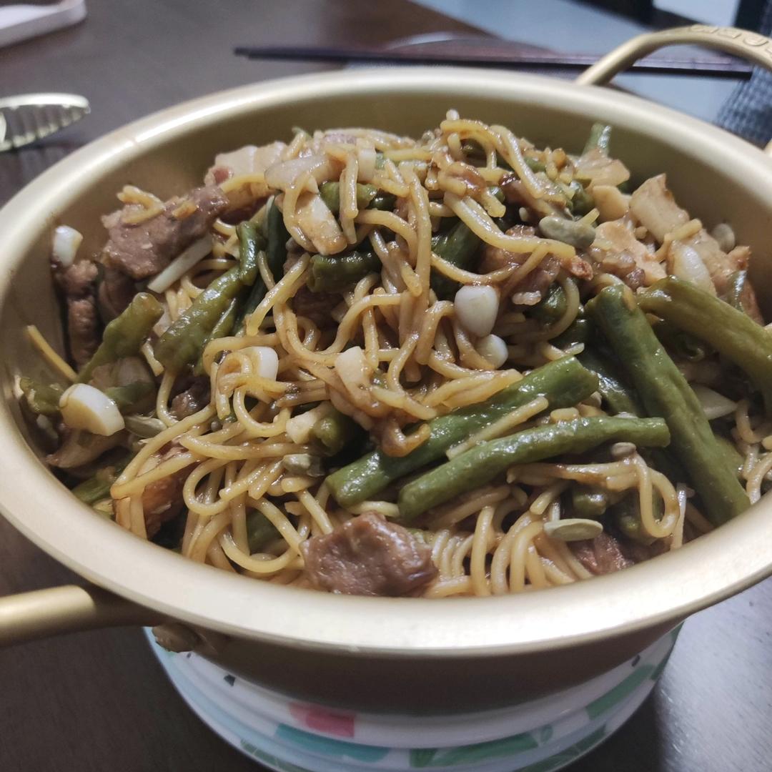 家常豆角焖面
