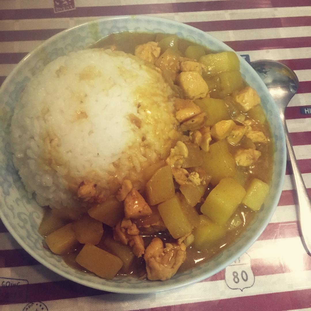 咖喱鸡肉饭