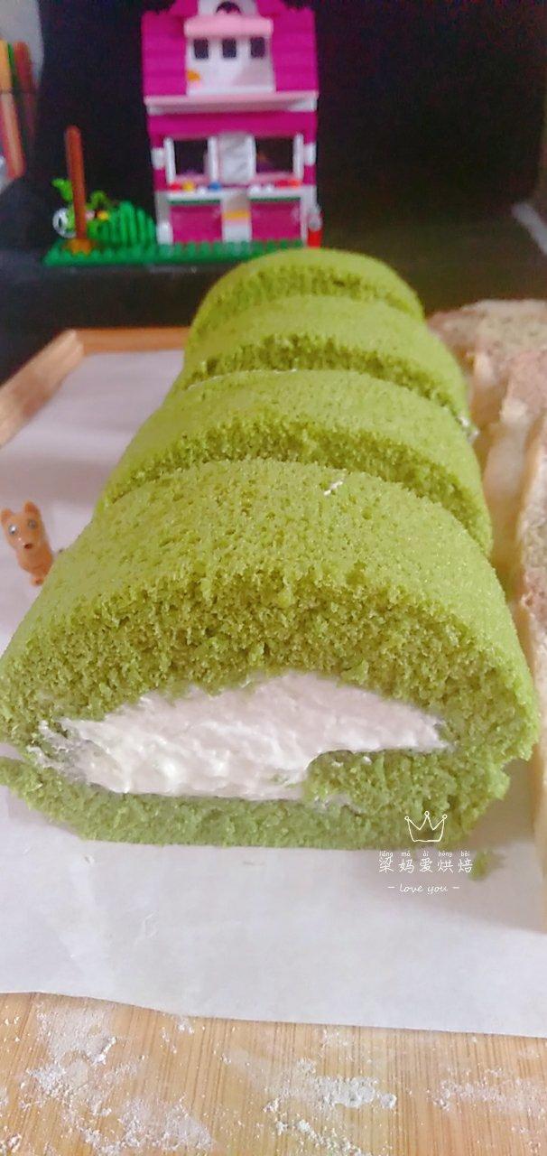 完美抹茶蜜豆蛋糕卷