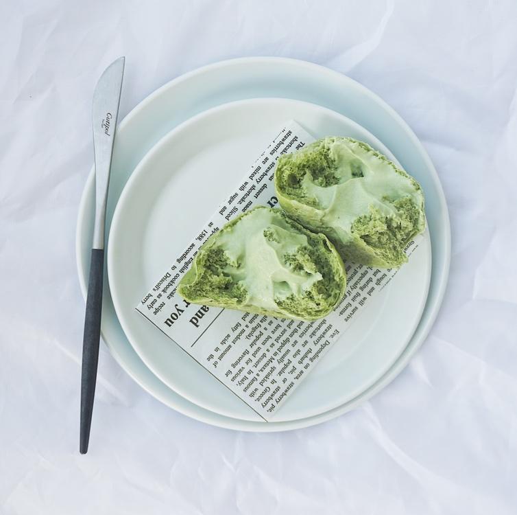 抹茶冰心小面包