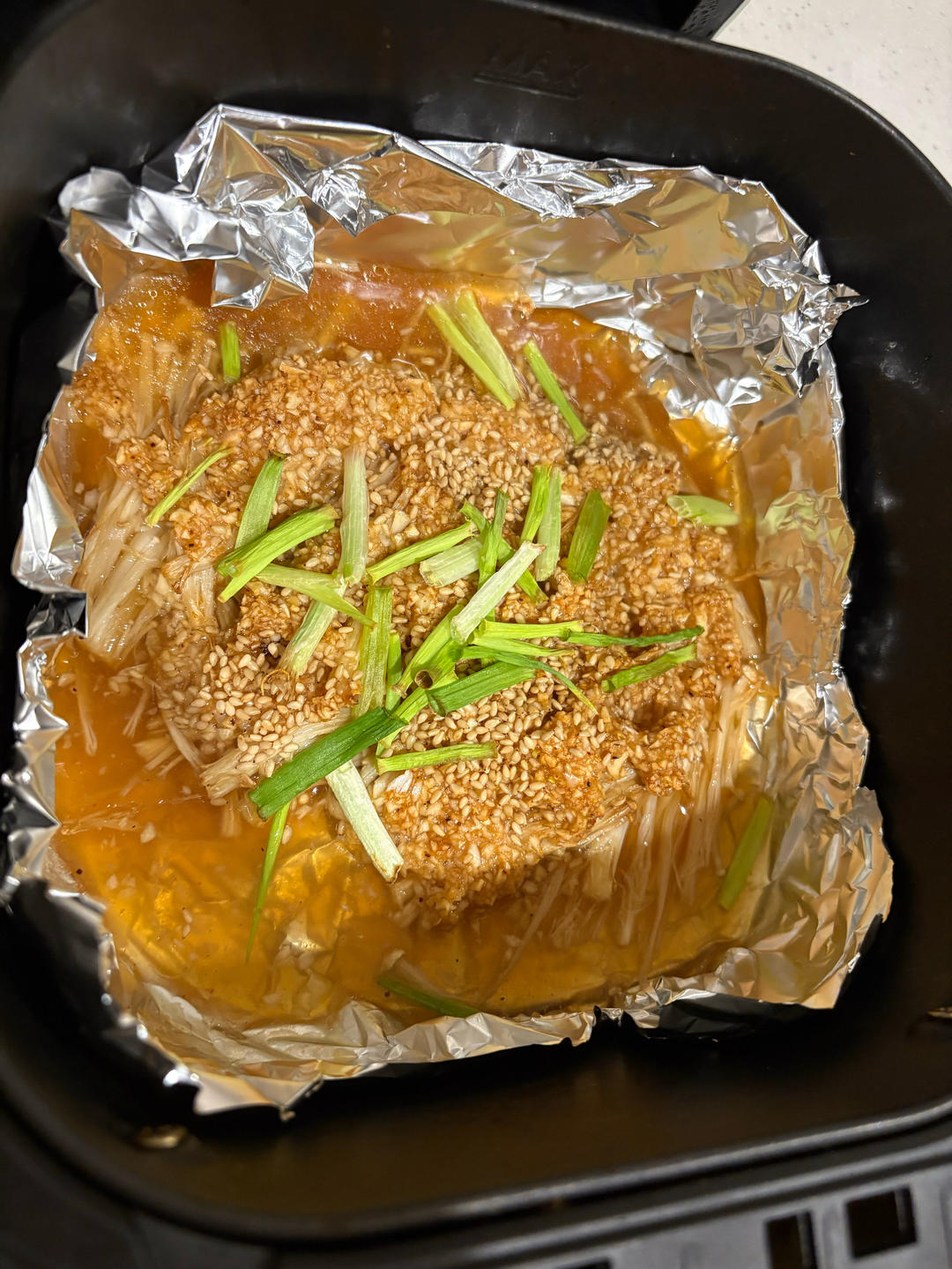 空气炸锅烤金针菇