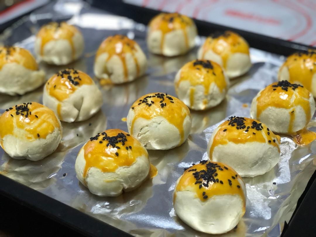 蛋黄酥，只需松弛一次的做法，适合新手