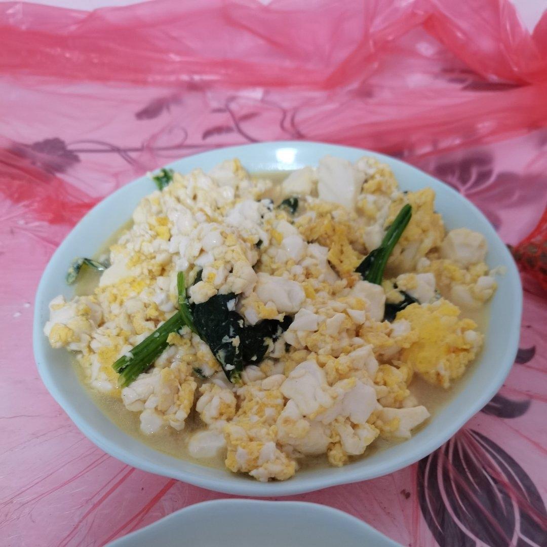 鸡蛋抱豆腐