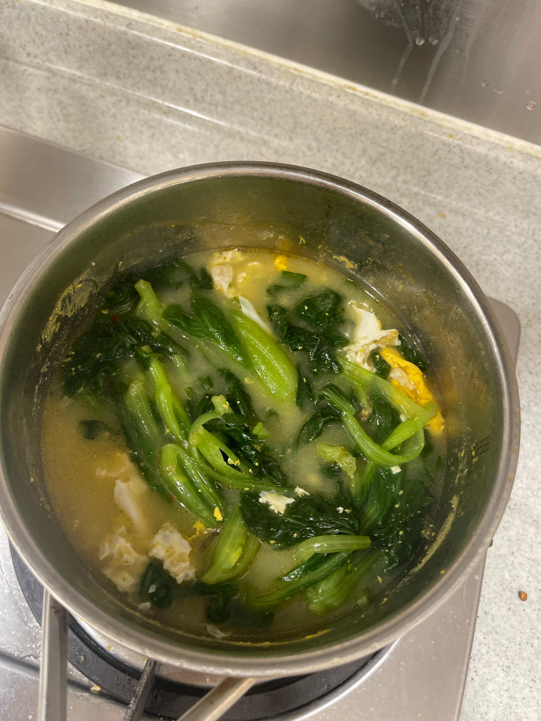 快手汤｜青菜鸡蛋汤