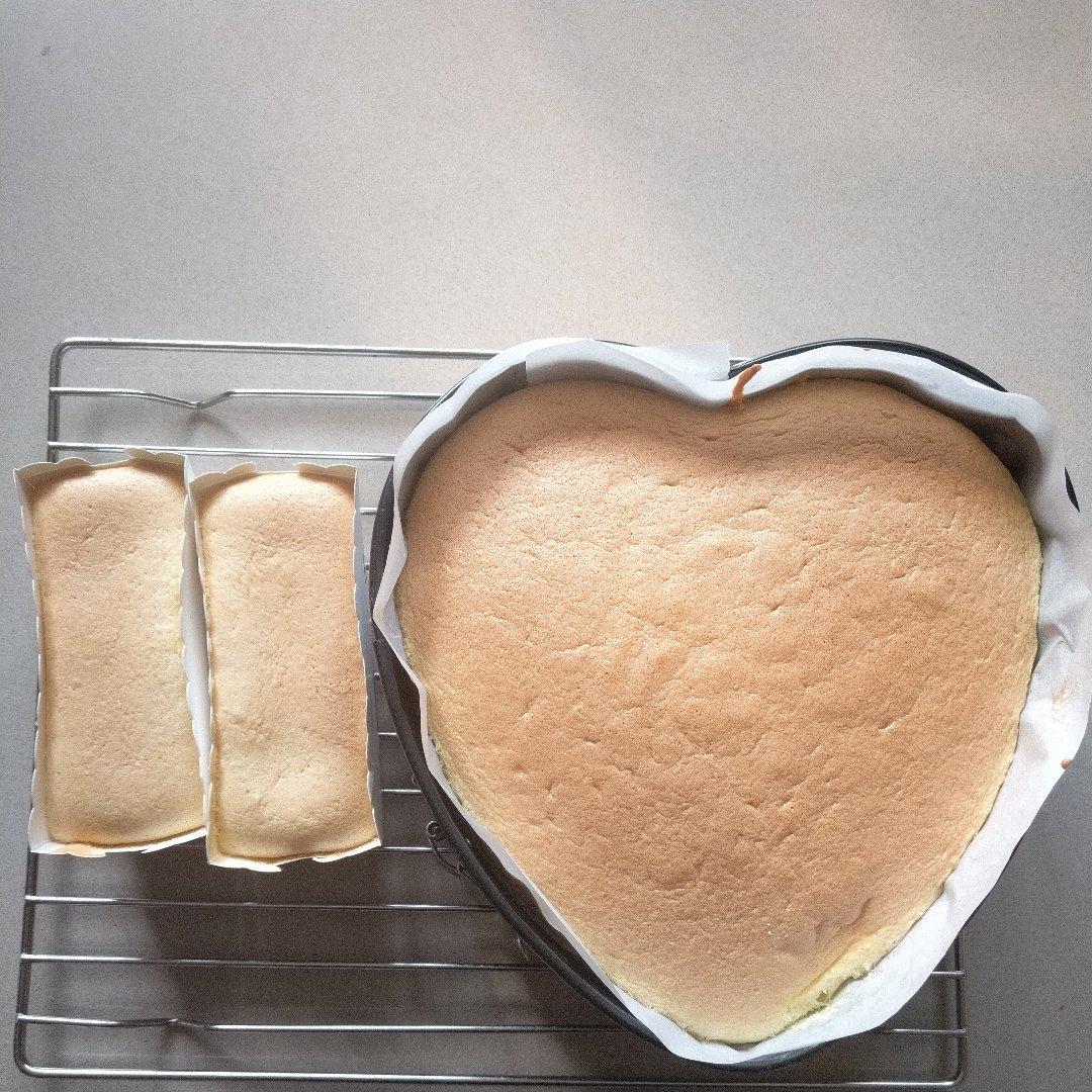 戚风蛋糕（不回缩，裱花打底首选）