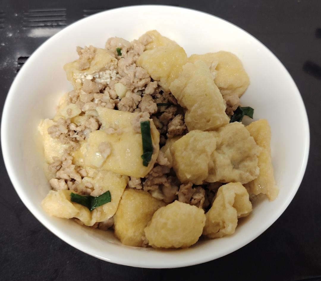 肉末烧豆泡｜家常下饭菜