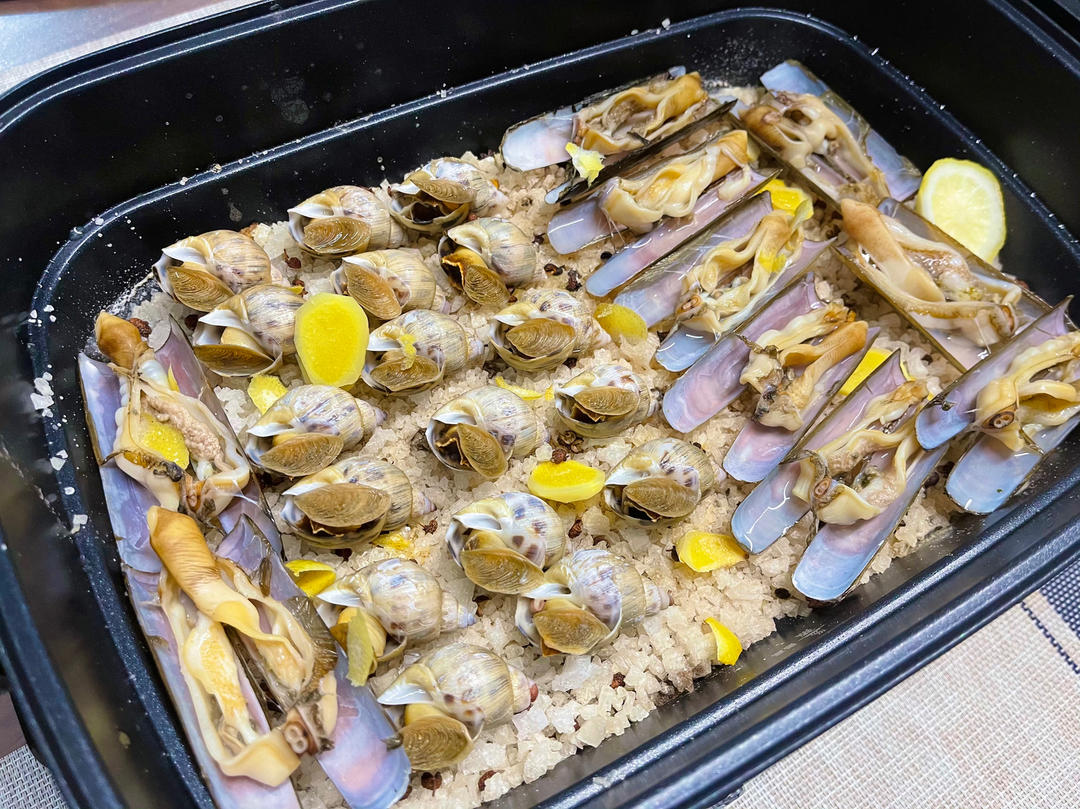 摩飞多功能锅料理-盐焗花螺