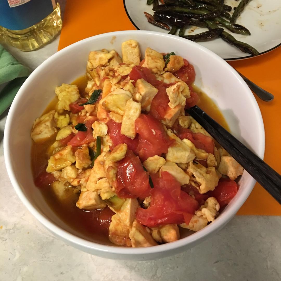 西红柿烧豆腐