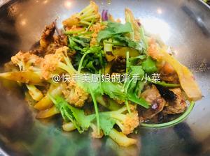 【下饭菜】干锅有机花菜的做法 步骤5