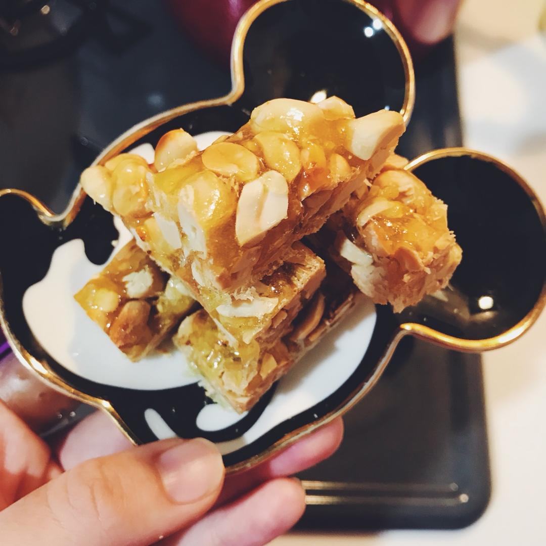 无水无油香脆花生糖