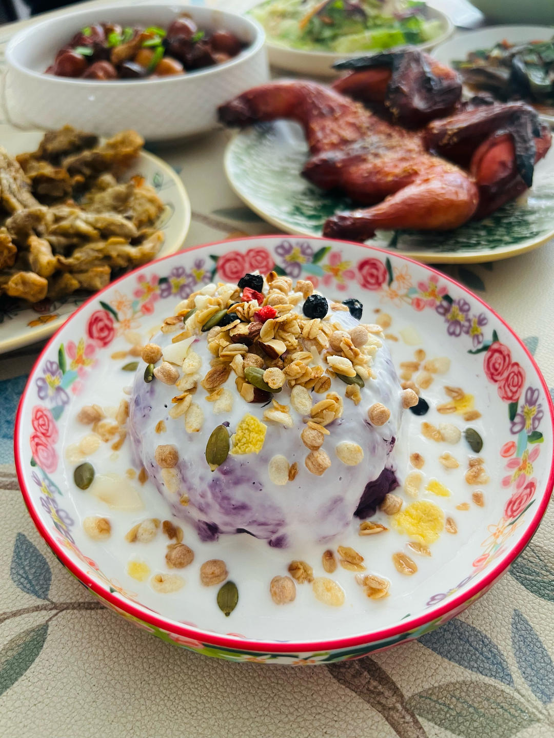 低卡又饱腹的紫薯酸奶泥